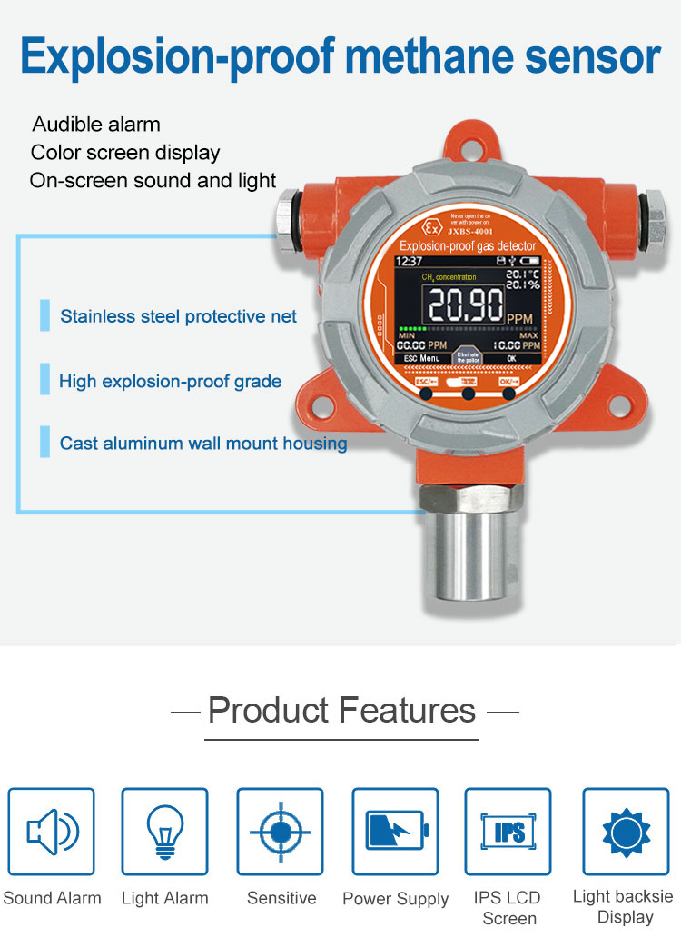 fixed CH4 gas detector