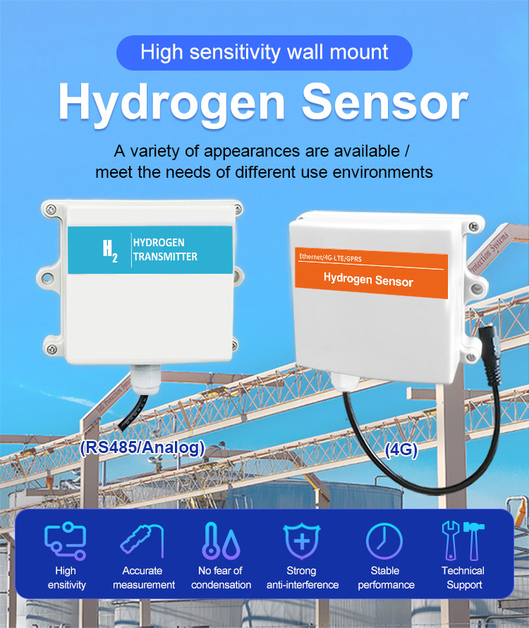 Wall Mounted H2 Gas Detector