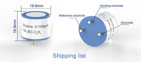 Ethylene gas sensor